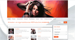 Desktop Screenshot of meproductions.nl